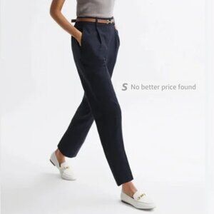 Reiss Shae Navy Trousers, US 2 Women's